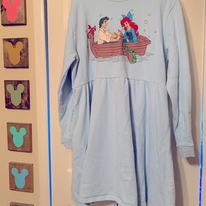 The Little Mermaid Cakeworthy Adult Women’s Sweater Dress with pocket!
